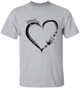 Lofaris Personalized Hearts Hands Grandma And Kids T - Shirt